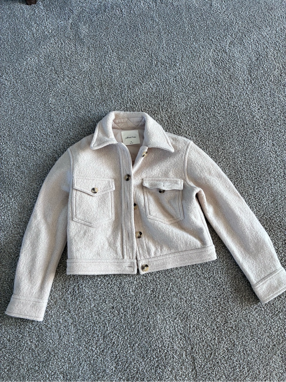 Wilfred Cream Sherpa Jean Jacket for Kids